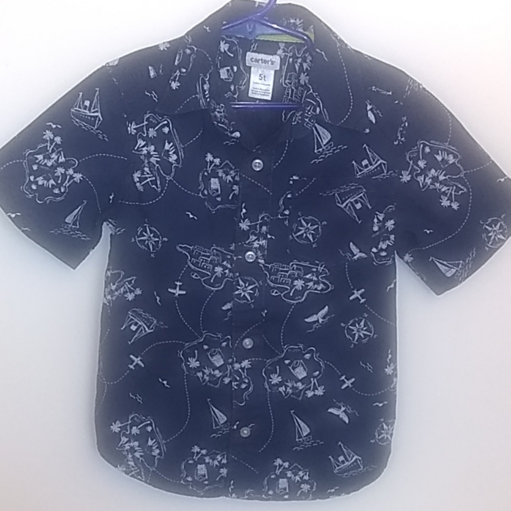 Boys short sleeve button down 5T